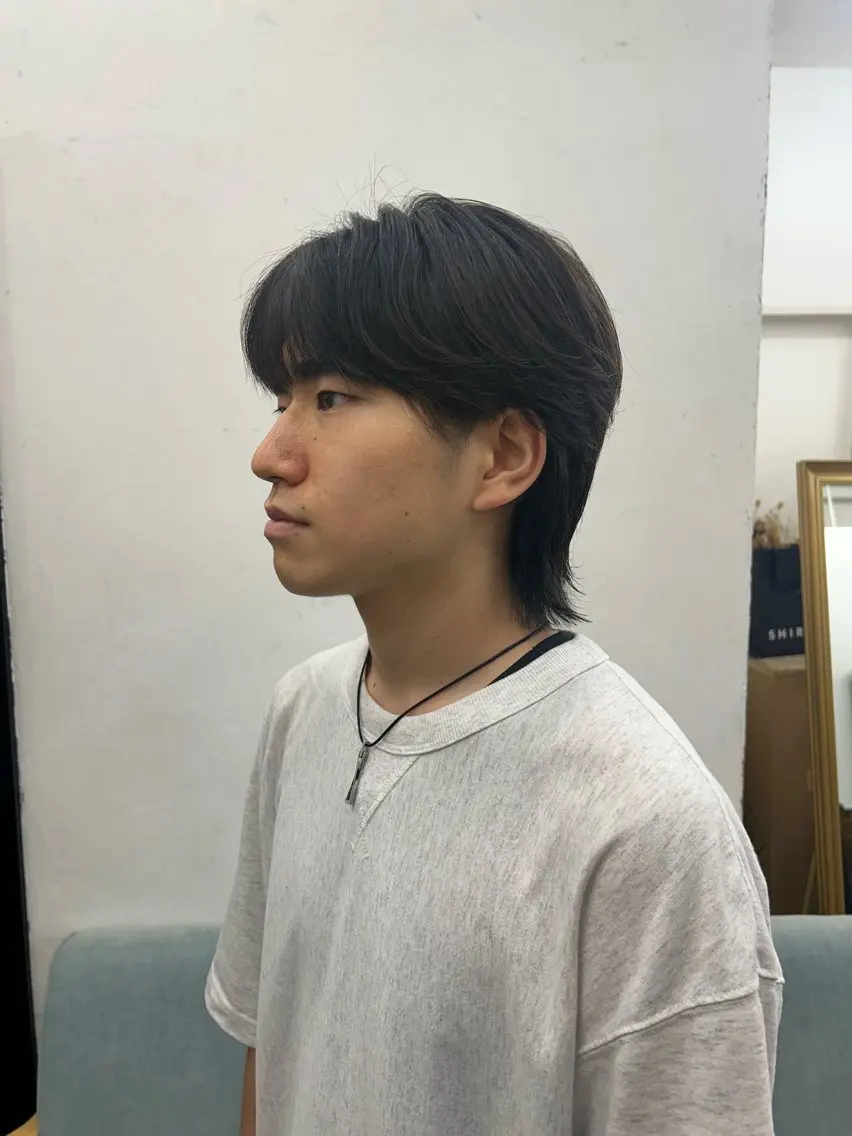 メンズ メンズウルフカット ウルフカット SONE .のヘアスタイル