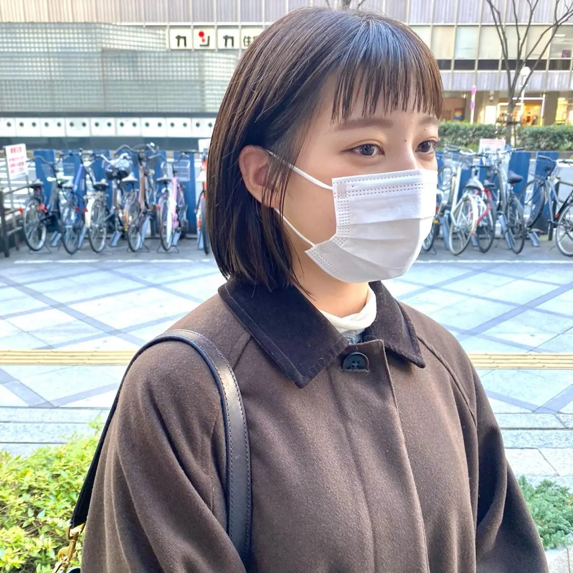 ミディアム カラー オン眉 前川 朋香のヘアスタイル
