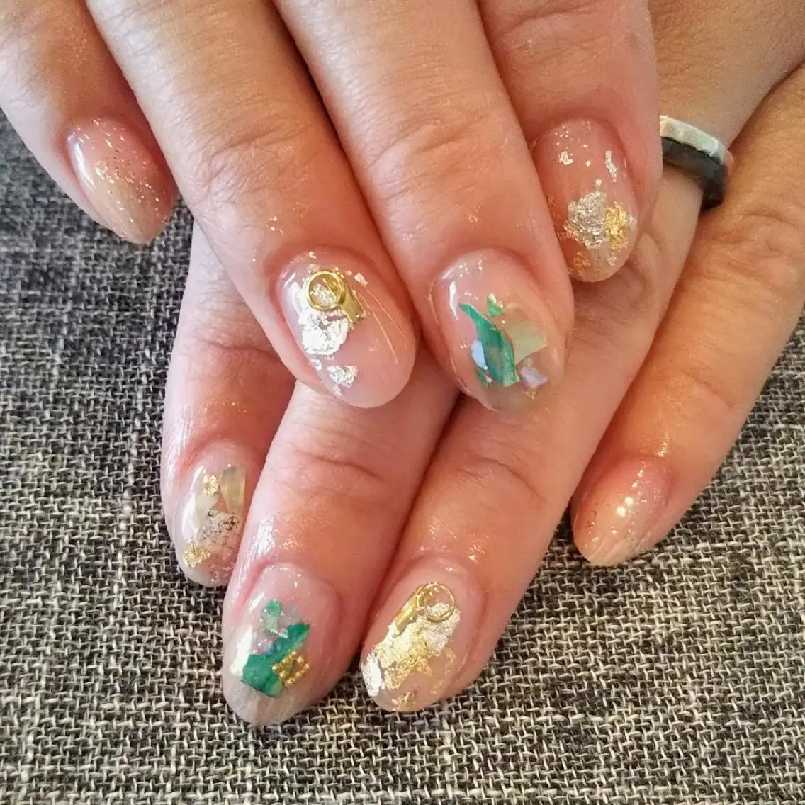 ネイル ニュアンスネイル ショートネイル private salon mieのネイルデザイン