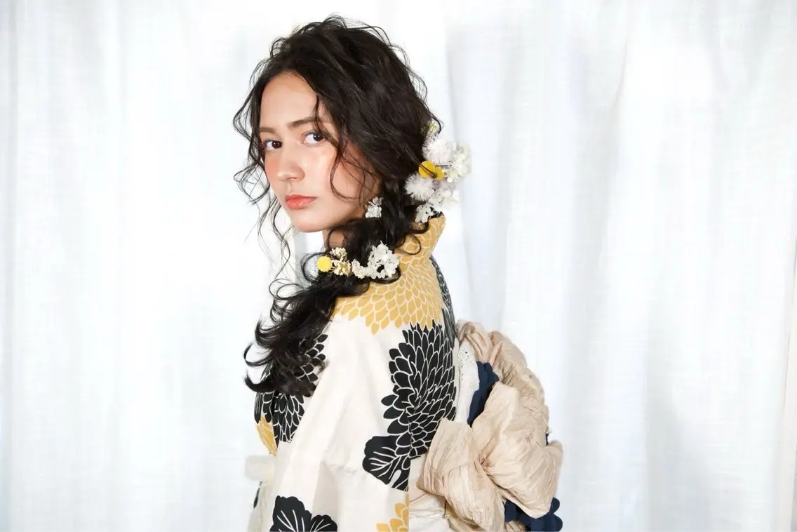 浴衣着付け+ヘアセット👘 ✨️の写真
