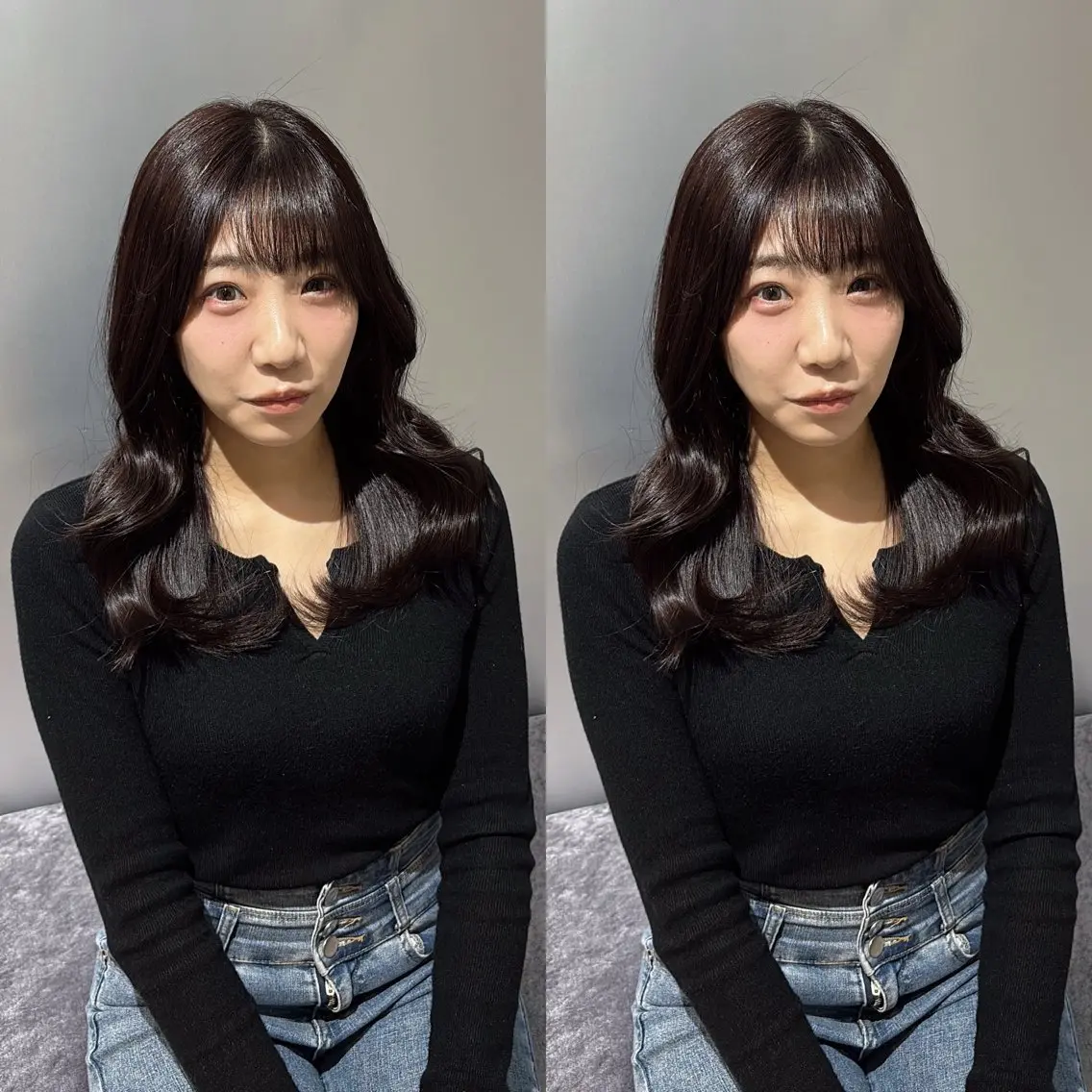 ミディアム カラー カット ヘアカラー Minami. 🩵 再現性特化ヘアのヘアスタイル