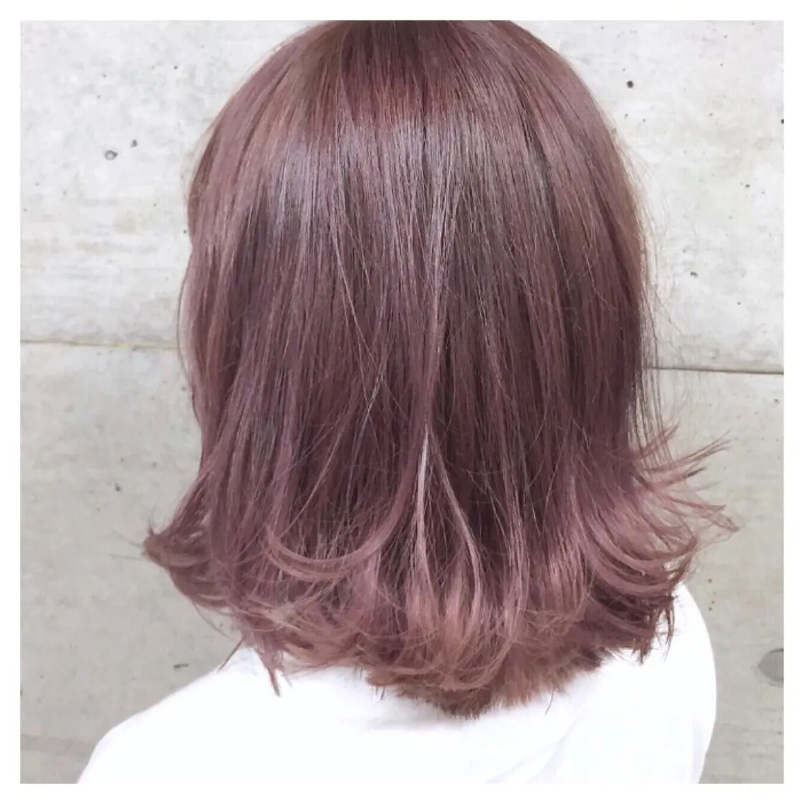 ミディアム カラー ブリーチ ピンクカラー ピンクパープル パープルカラー カット パーマ トリートメント little 小濱彰太のヘアスタイル