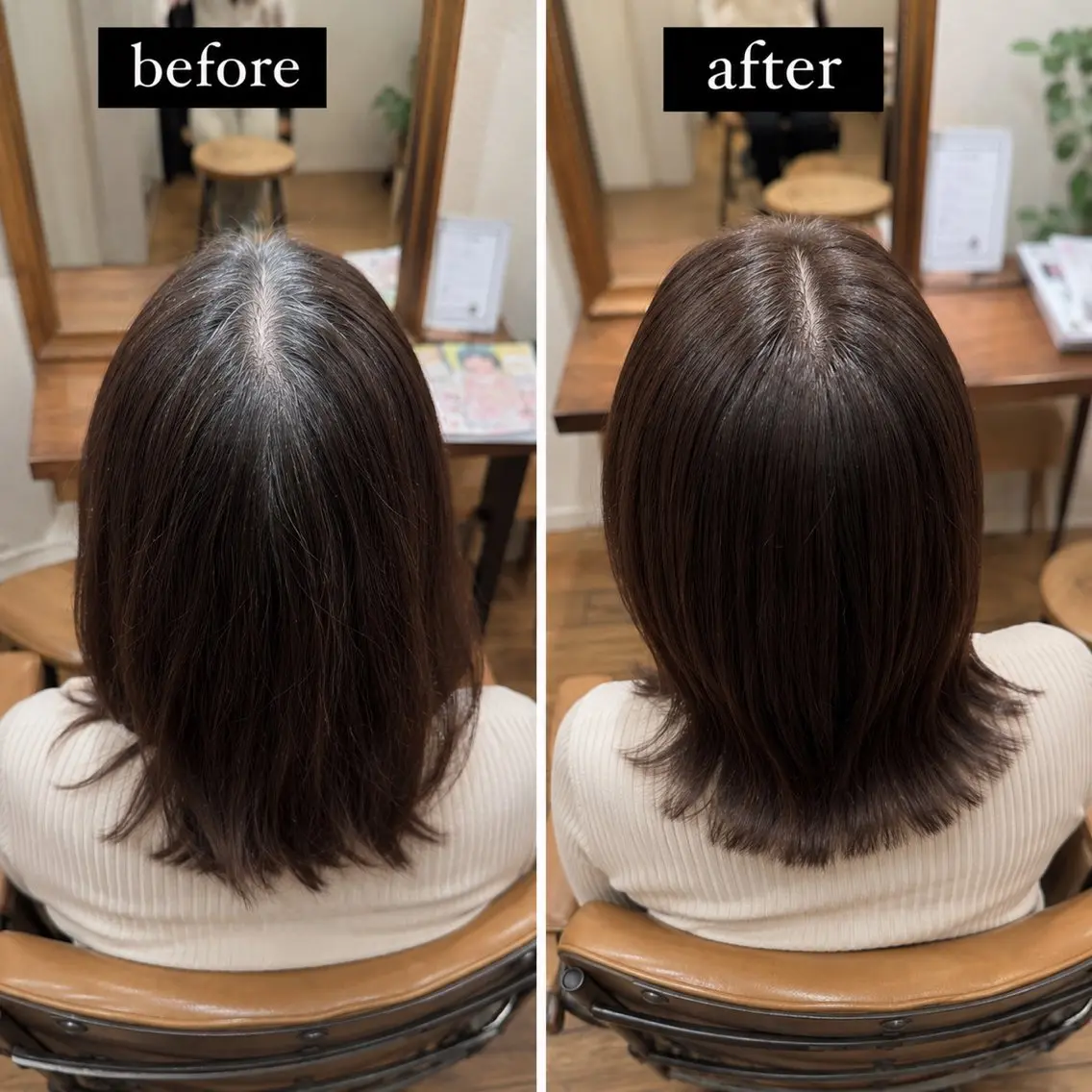 ミディアム ヘアカラー 吉川 翼のヘアスタイル