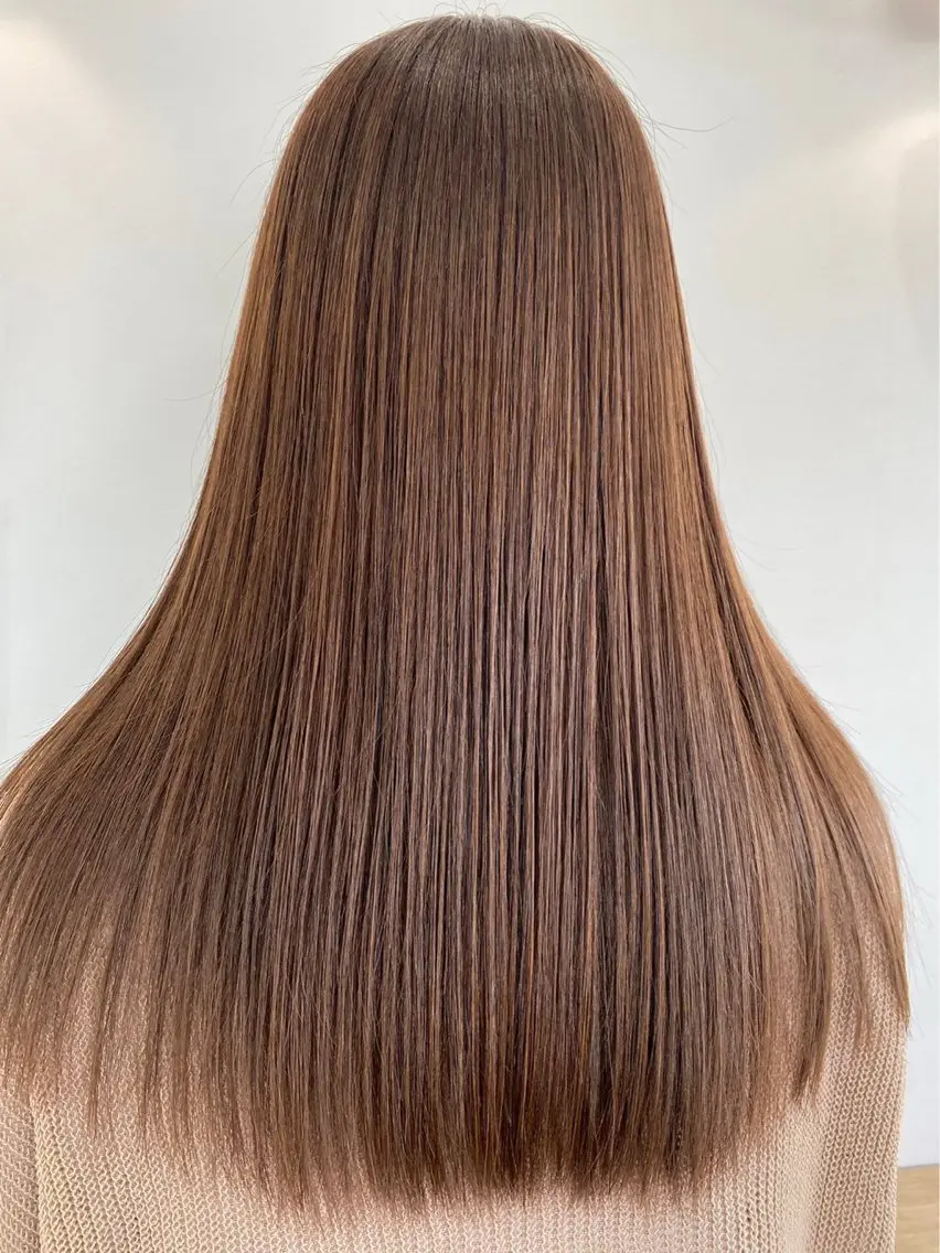 ロング カラー 川原 瑠奈のヘアスタイル