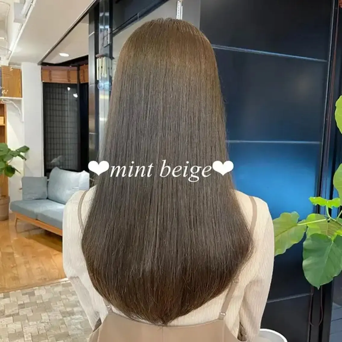 カラー ベージュカラー 透明感カラー ヘアカラー レ ティチャンのヘアスタイル
