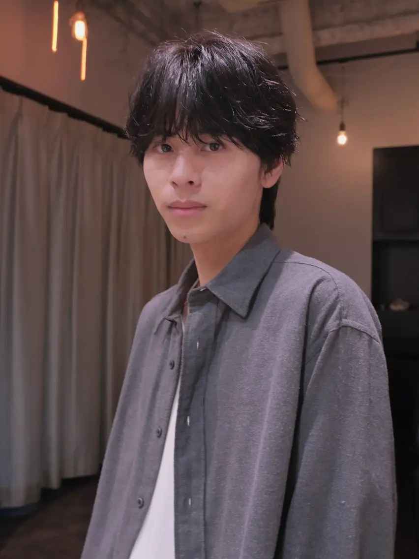 メンズ カット 渋谷パーマNo.1 うえちりくのヘアスタイル