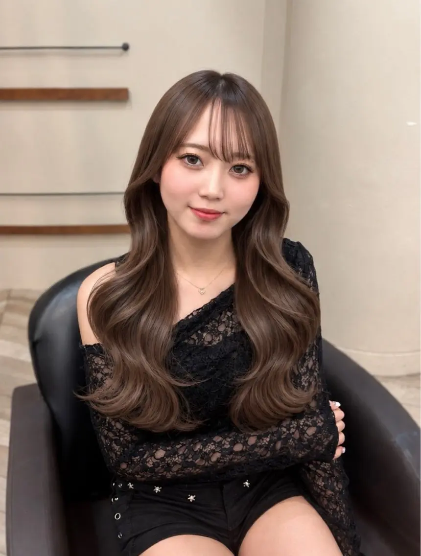 ロング カラー トリートメント serina ㅤ⠀ㅤ⠀のヘアスタイル