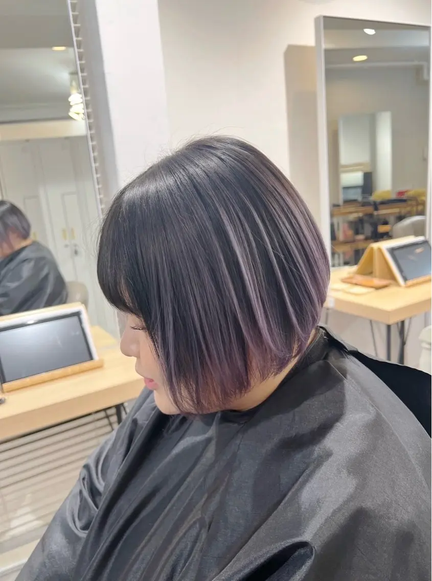 ショート カラー バレイヤージュ ピンクカラー ホワイトピンク レイヤーカット 指名数No.1 /NAOYAのヘアスタイル