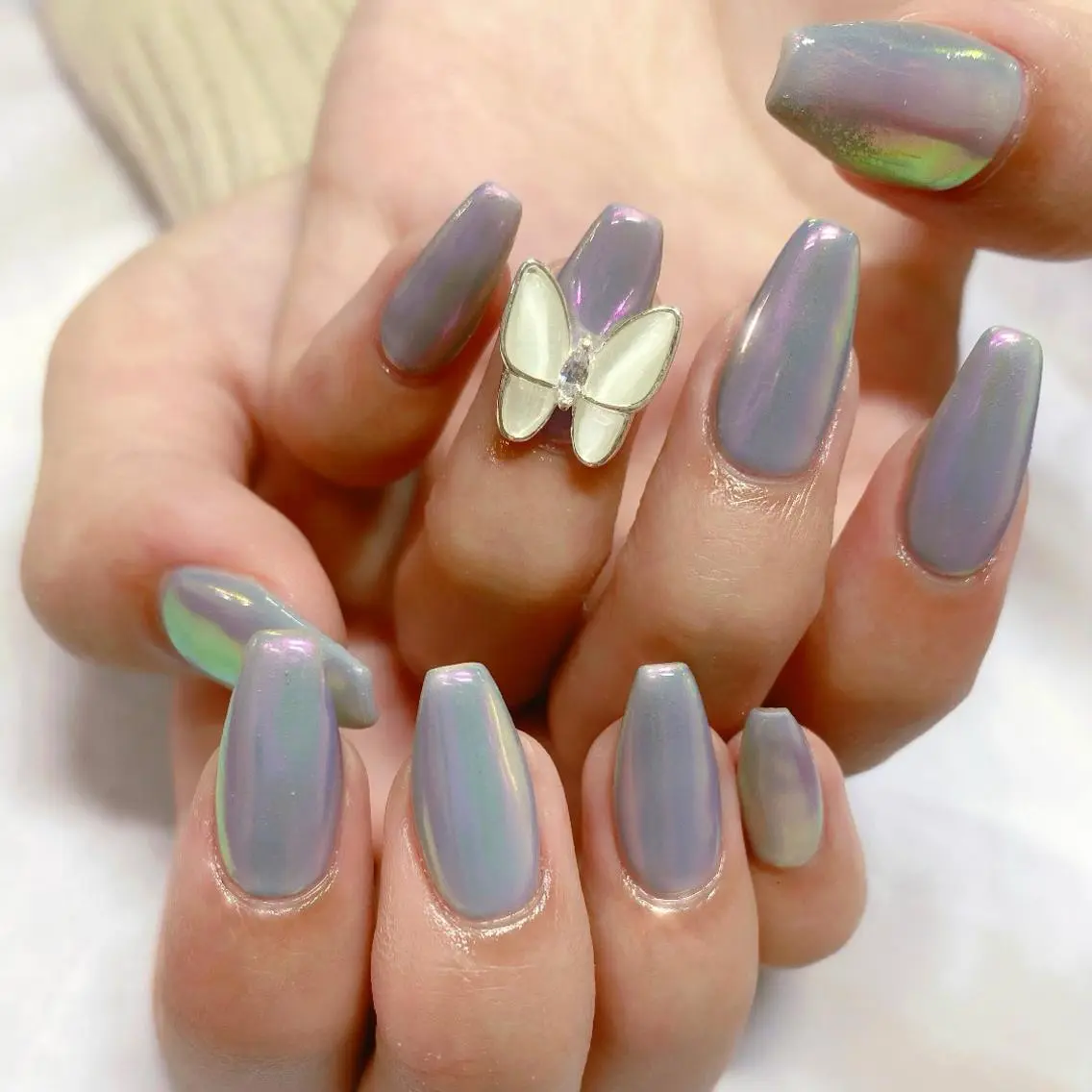【オフあり】シンプルネイル🦋✨の写真