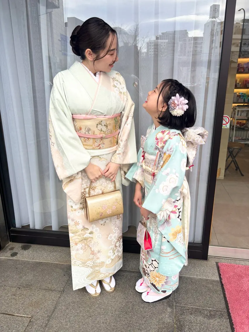 キッズ 着付け え りのヘアスタイル