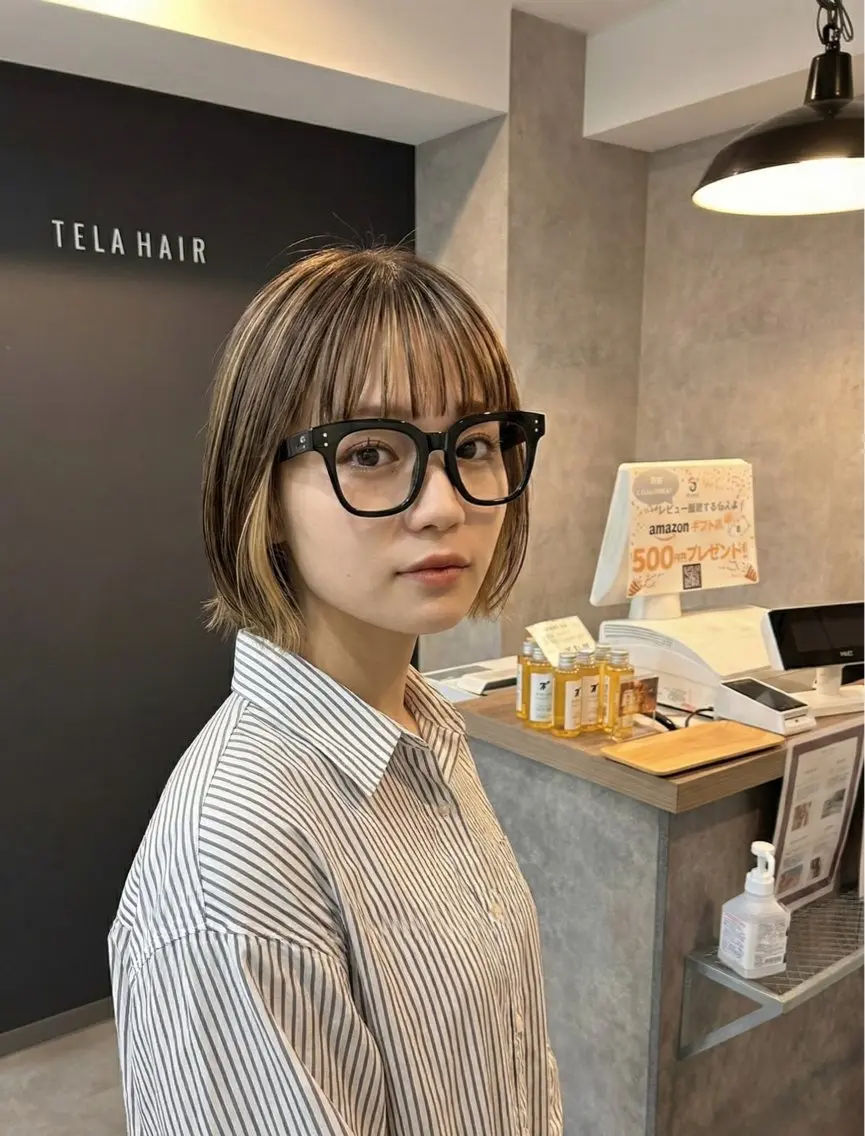 ミディアム カラー カット ヘアカラー トリートメント 口コミ150件超え 💬☘️笹岡航太のヘアスタイル