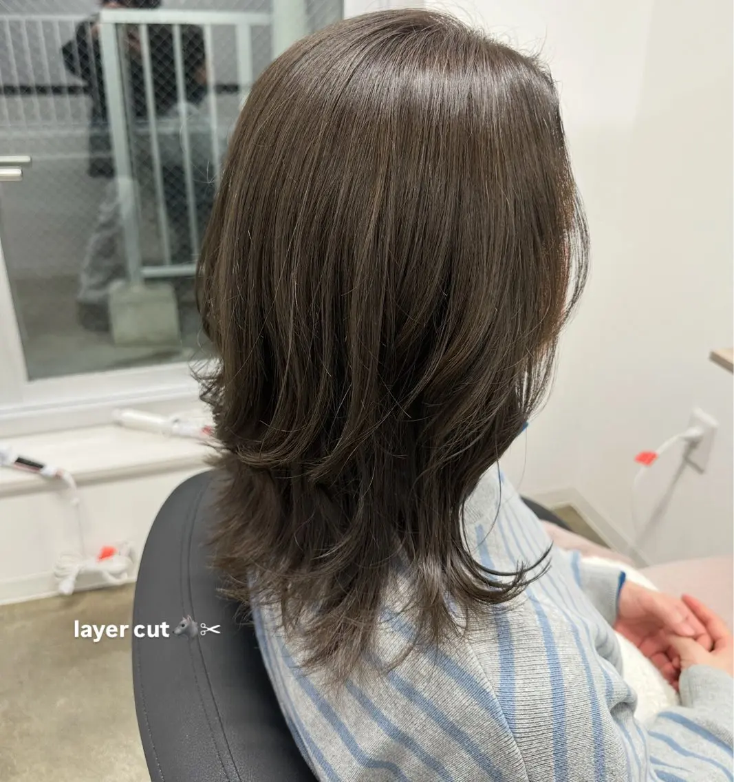 ミディアム カット ヘアカラー トリートメント 大友 岳斗のヘアスタイル