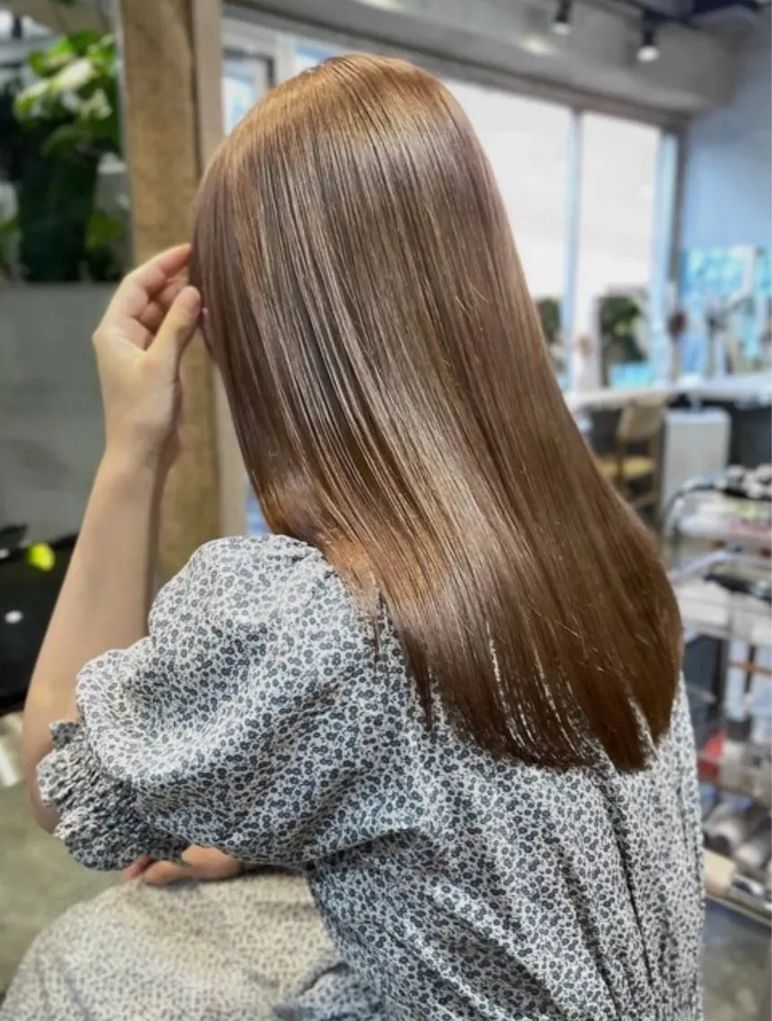ロング カラー ブラウンカラー 透明感カラー 顔まわりレイヤー レイヤーカット 小顔カット メンズ/レディース パーマのプロ/皓大のヘアスタイル