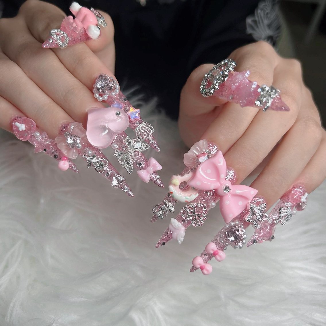 ネイル フットネイル フレンチネイル グラデーション 韓国ネイル ロングネイル ハンドネイル Hani Nail Salonのネイルデザイン
