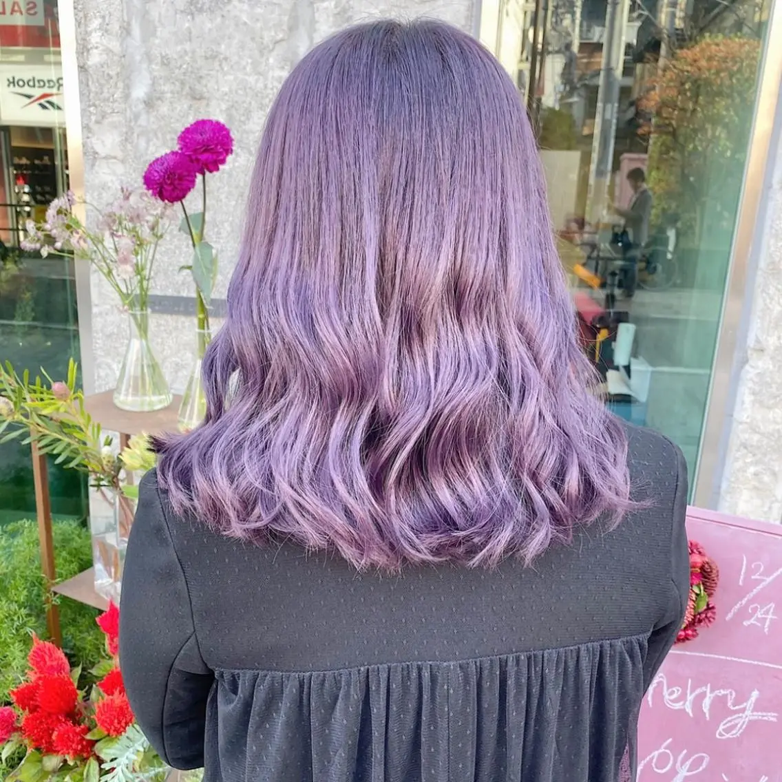 ミディアム カラー ヘアアレンジ メンズ キッズ お悩み解決美容師 💐AMIのヘアスタイル