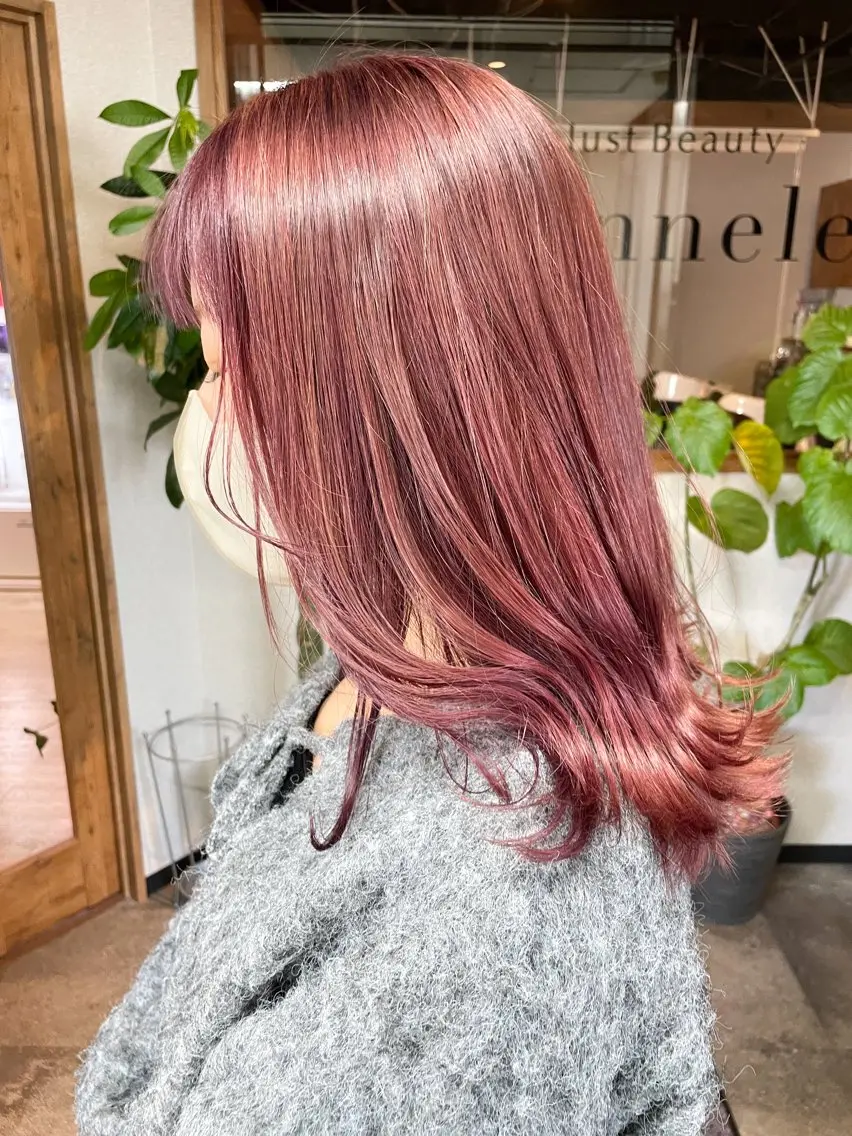 ミディアム カラー ブリーチ ヘアカラー トリートメント 髪質改善/ブリーチ 田代 龍我のヘアスタイル