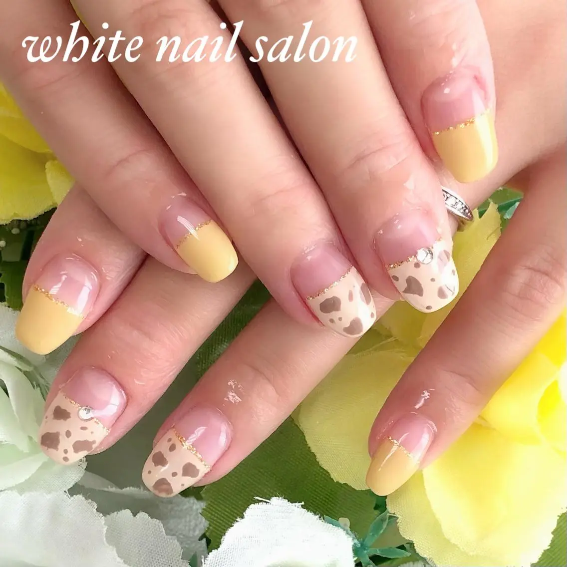 ネイル アートネイル フレンチネイル ジェルネイル ハードジェル 持ち込み ハンドネイル white nail salonのネイルデザイン