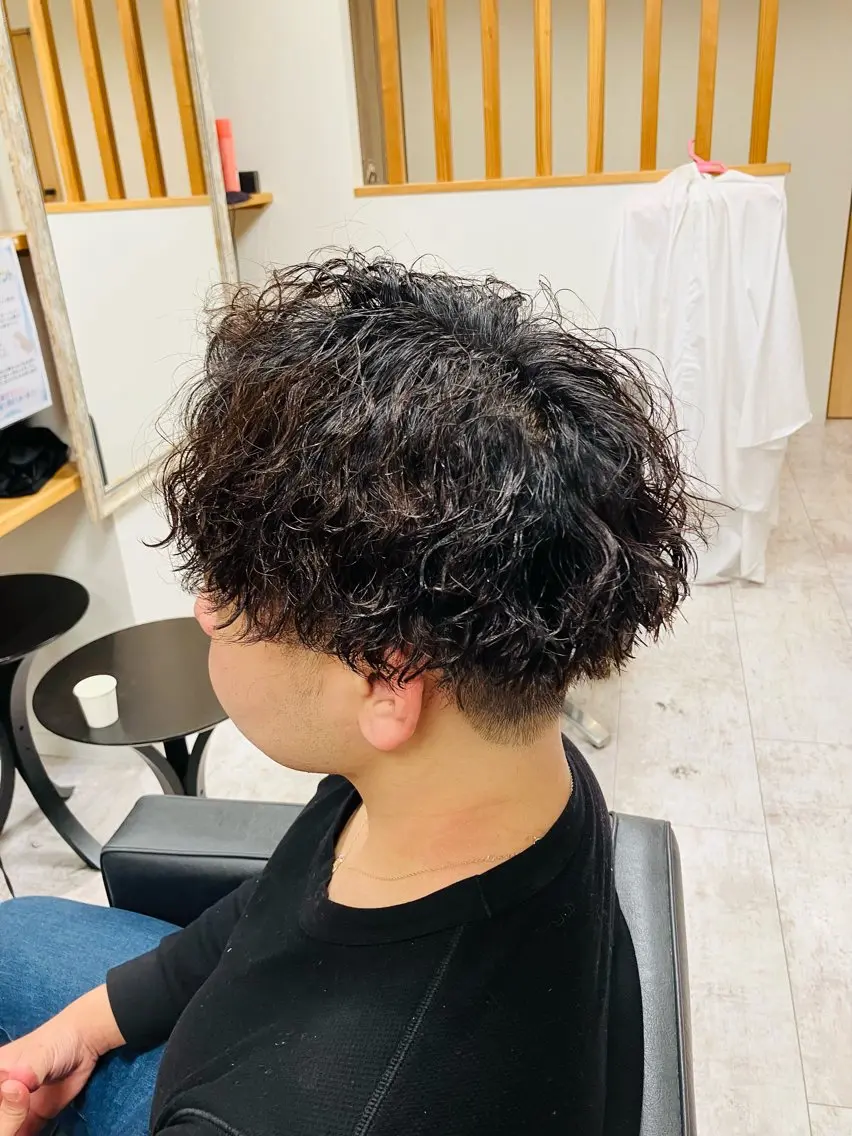 パーマ メンズ カット パーマ メンズ特化/パーマ/ フェードWATARUのヘアスタイル