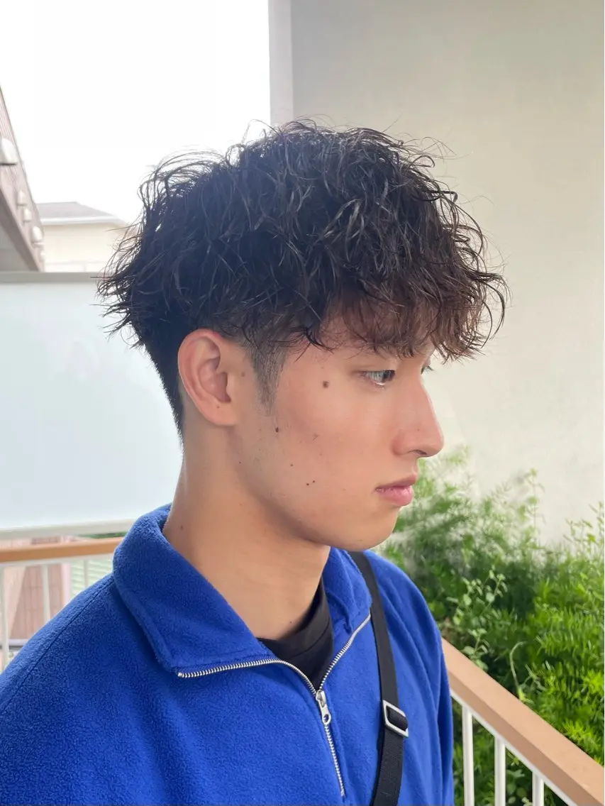 パーマ メンズ カット パーマ トリートメント ヘッドスパ ヘアセット メンズモテパーマ💙 fuwaのヘアスタイル