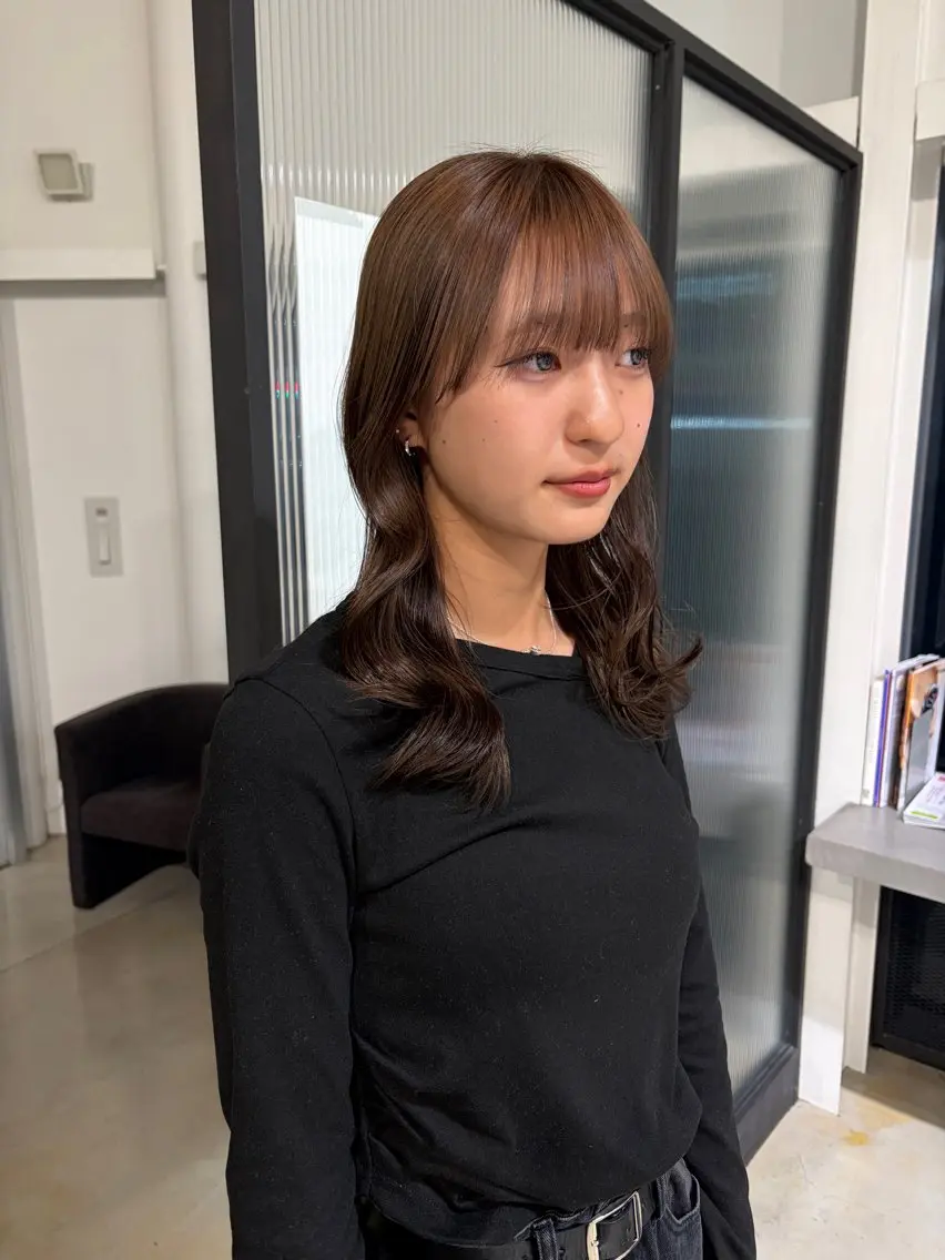 フロントカット+お顔周りストレート🎐の写真