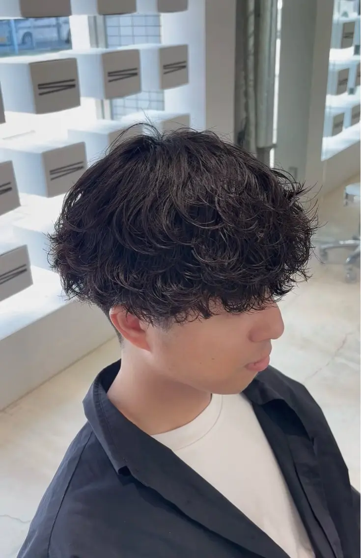 パーマ メンズ カット パーマ メンズ特化⚡️三村 彰吾⚡️カットパーマのヘアスタイル