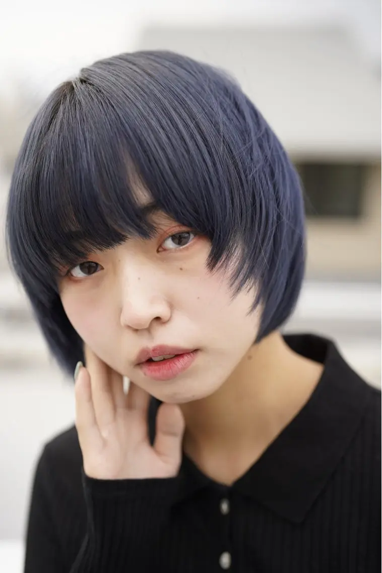 ショート カラー 透明感カラー🫧 幕内梨乃亜のヘアスタイル