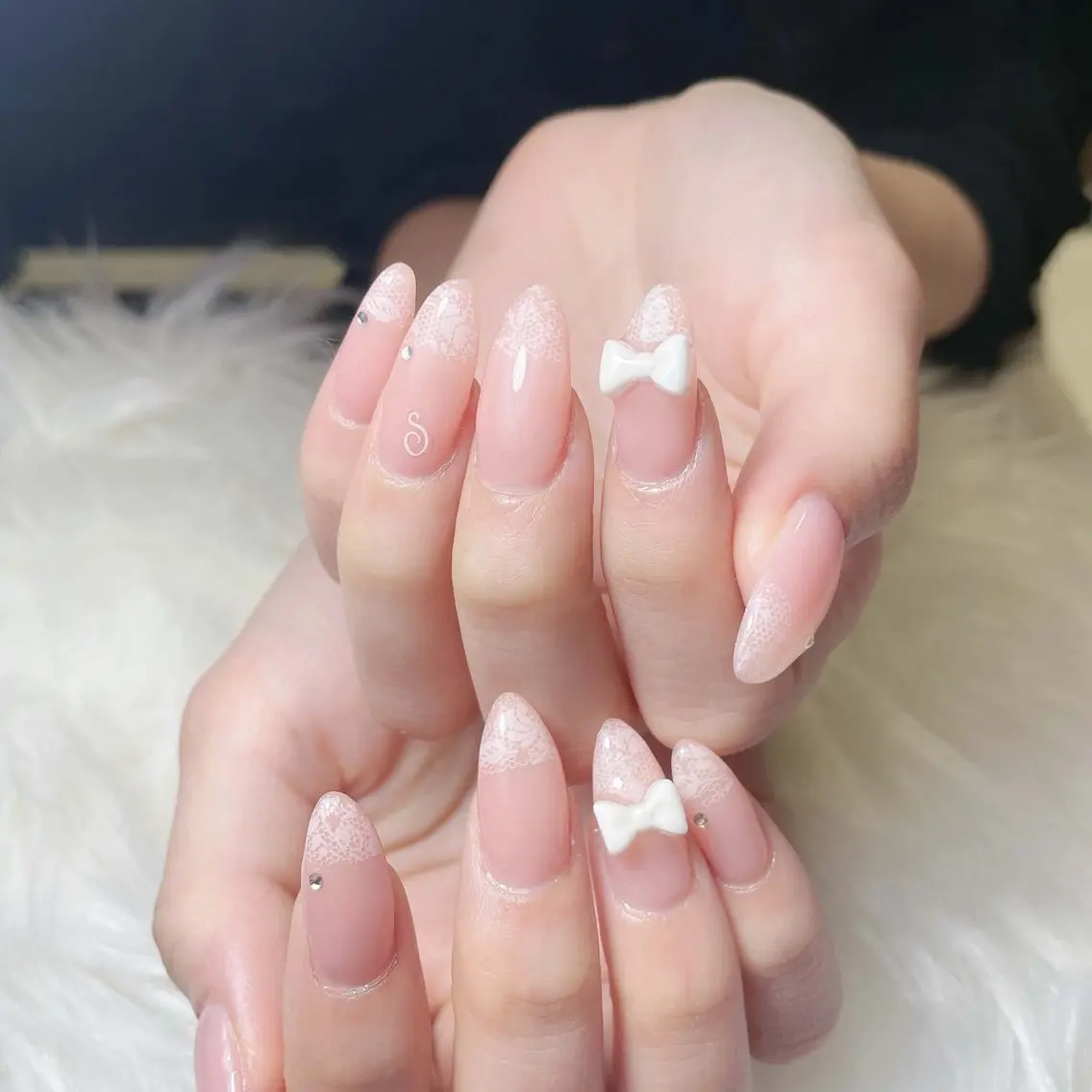 ネイル 長さ出し フレンチネイル グラデーション 韓国ネイル マグネットネイル ハンドネイル Lannie nailのネイルデザイン