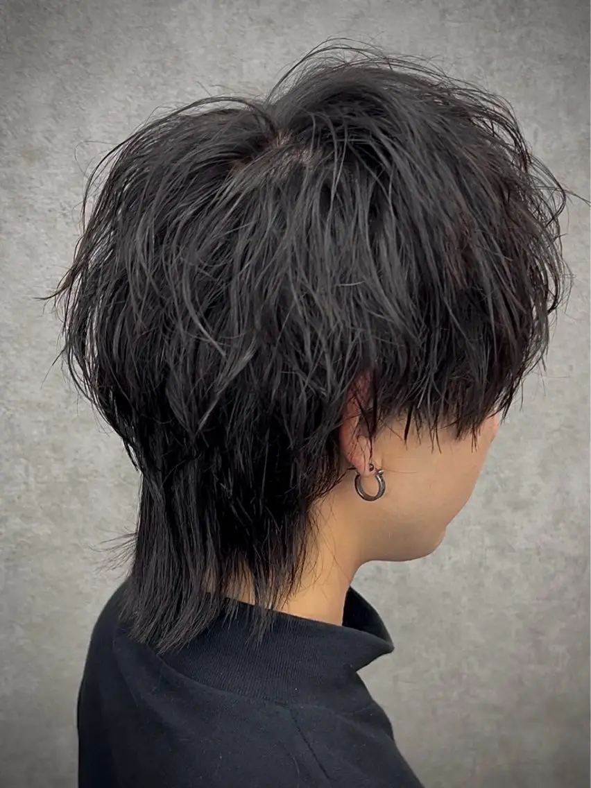 ショート パーマ メンズ メンズウルフカット ウルフカット カット メンズウルフ特化🐺 🔥長山耕大🔥のヘアスタイル