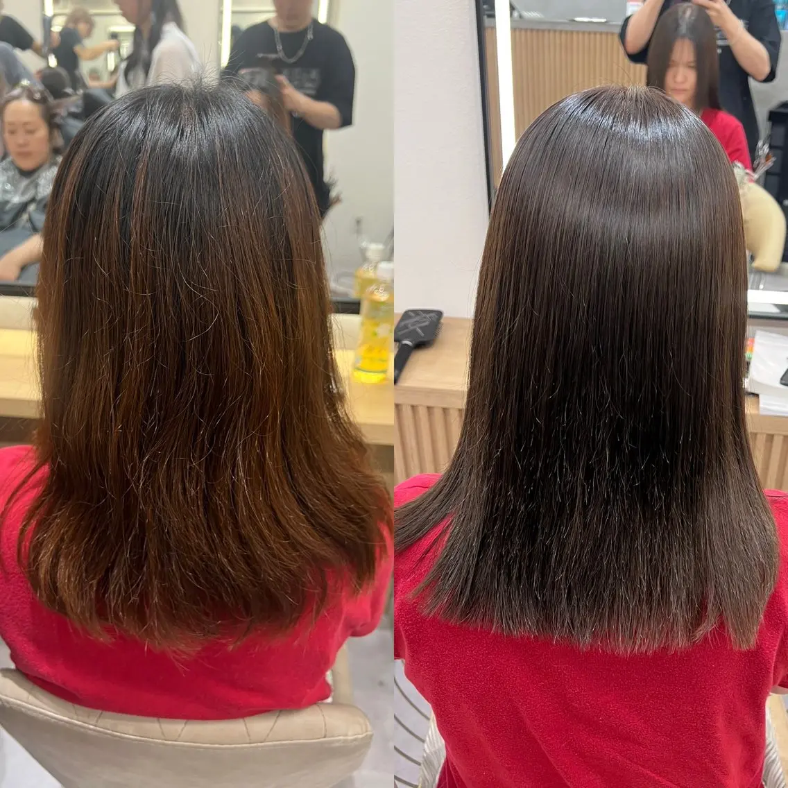 ロング 縮毛矯正 縮毛矯正 トリートメント 【似合わせ・レイヤー ・パーマ】海気のヘアスタイル