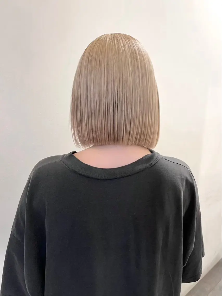 ショート カラー ヘアカラー yuzuki縮毛矯正 /カラーモデルのヘアスタイル