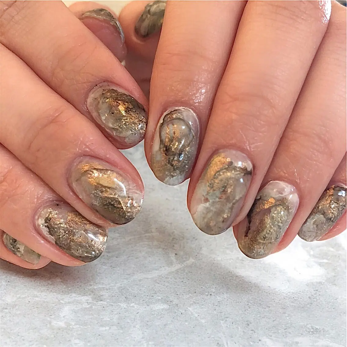 ネイル 持ち込み ニュアンスネイル⌇ Rukka💅🫧のネイルデザイン