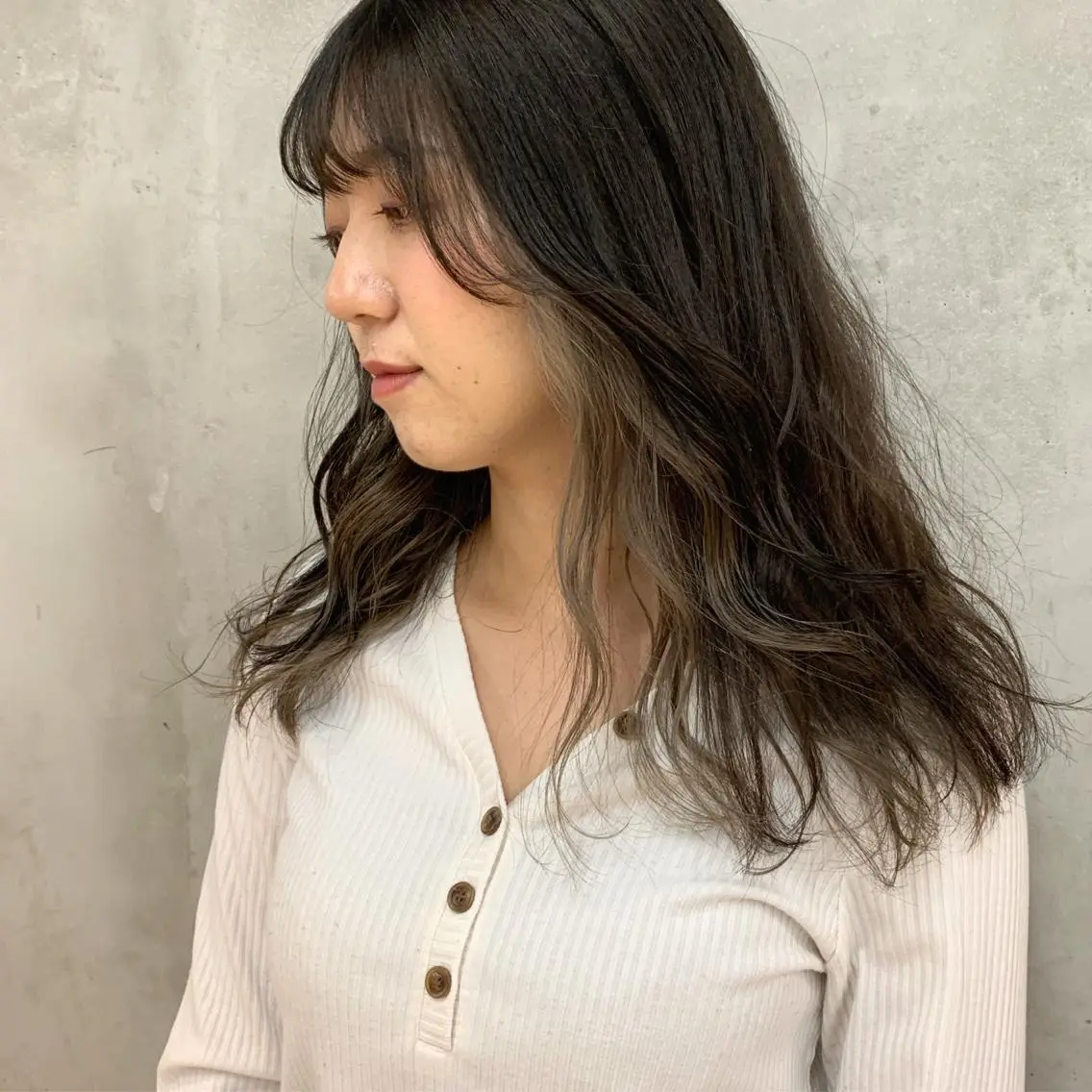 ロング kiyono ⭐︎ダブルカラーのヘアスタイル