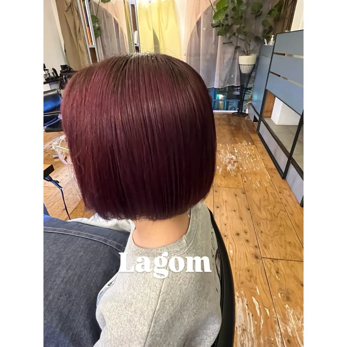 ショート カラー カット ヘアカラー トリートメント Lagom なかだのヘアスタイル