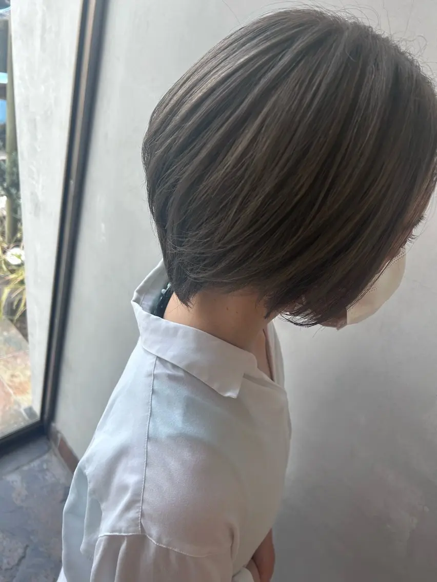 ショート Mao 🎀bob Oliveカラー🌿のヘアスタイル