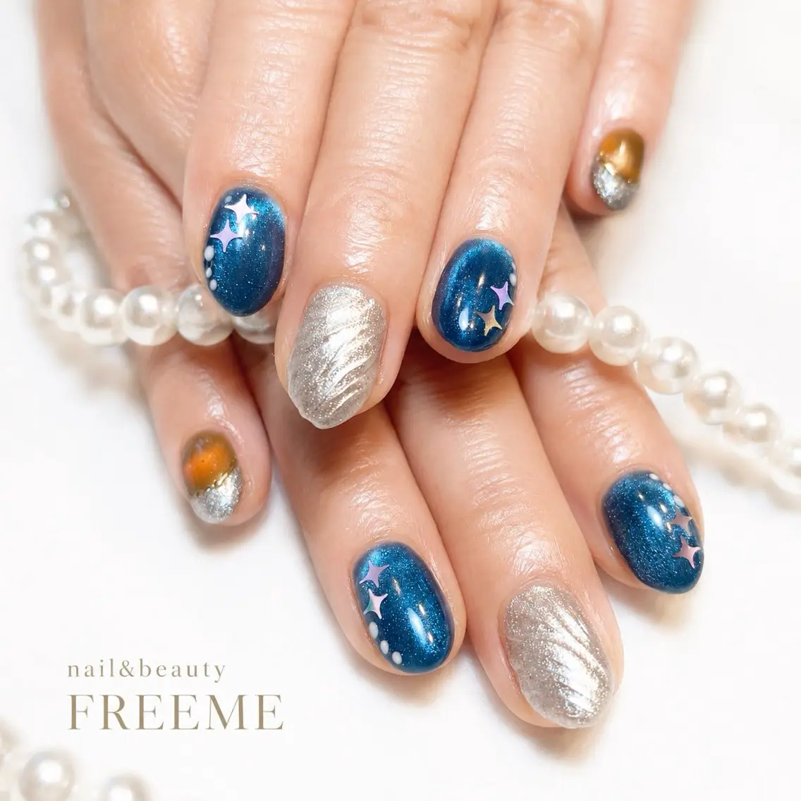 ネイル ハンドネイル 🌿FREEME 🗽アビ🌿のネイルデザイン