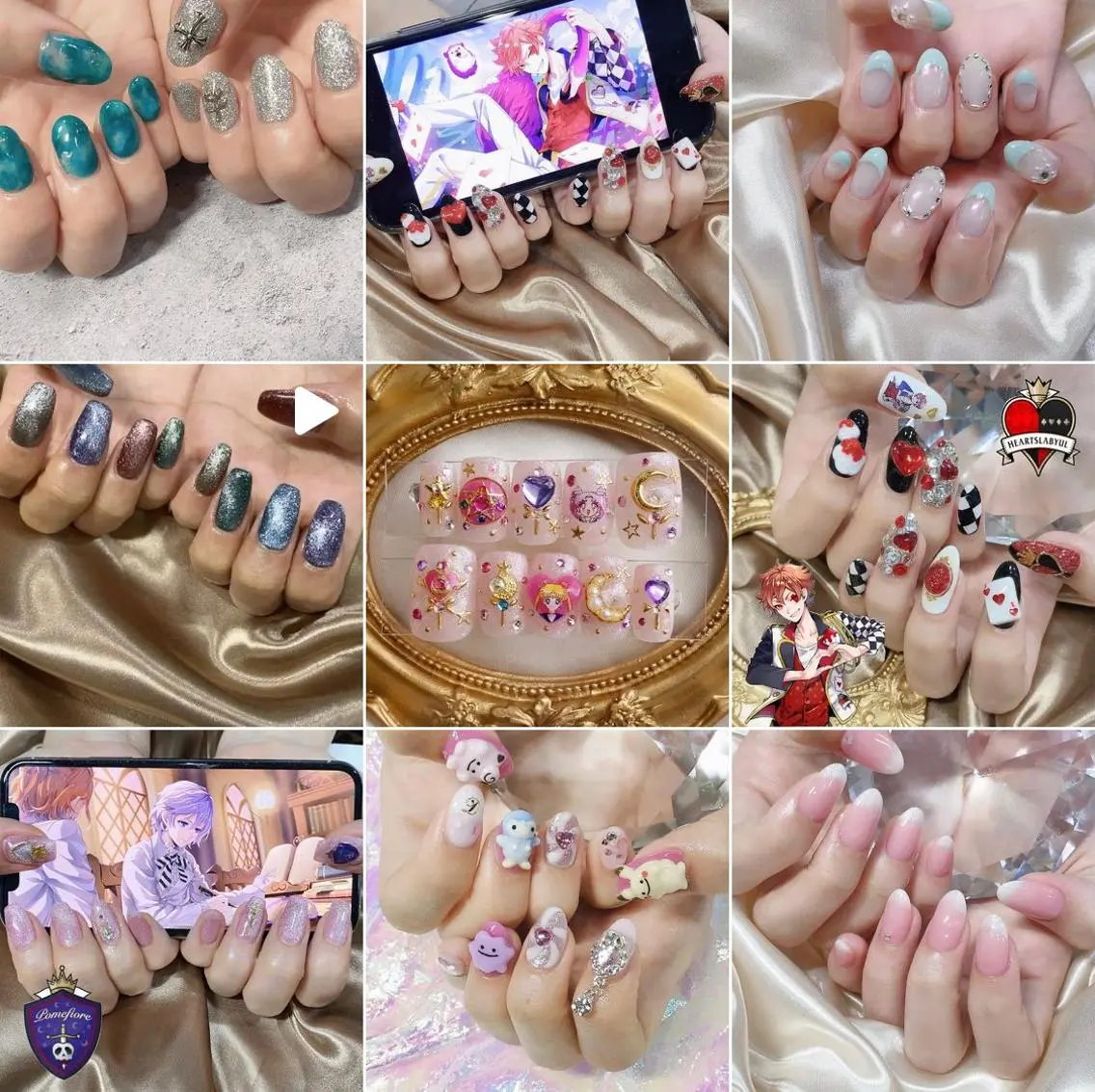 ネイル 渋谷／チップ長さ出し 👑アプレgel-xのネイルデザイン