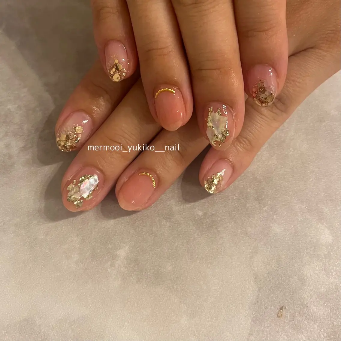ネイル ニュアンスネイル mermooi nailのネイルデザイン