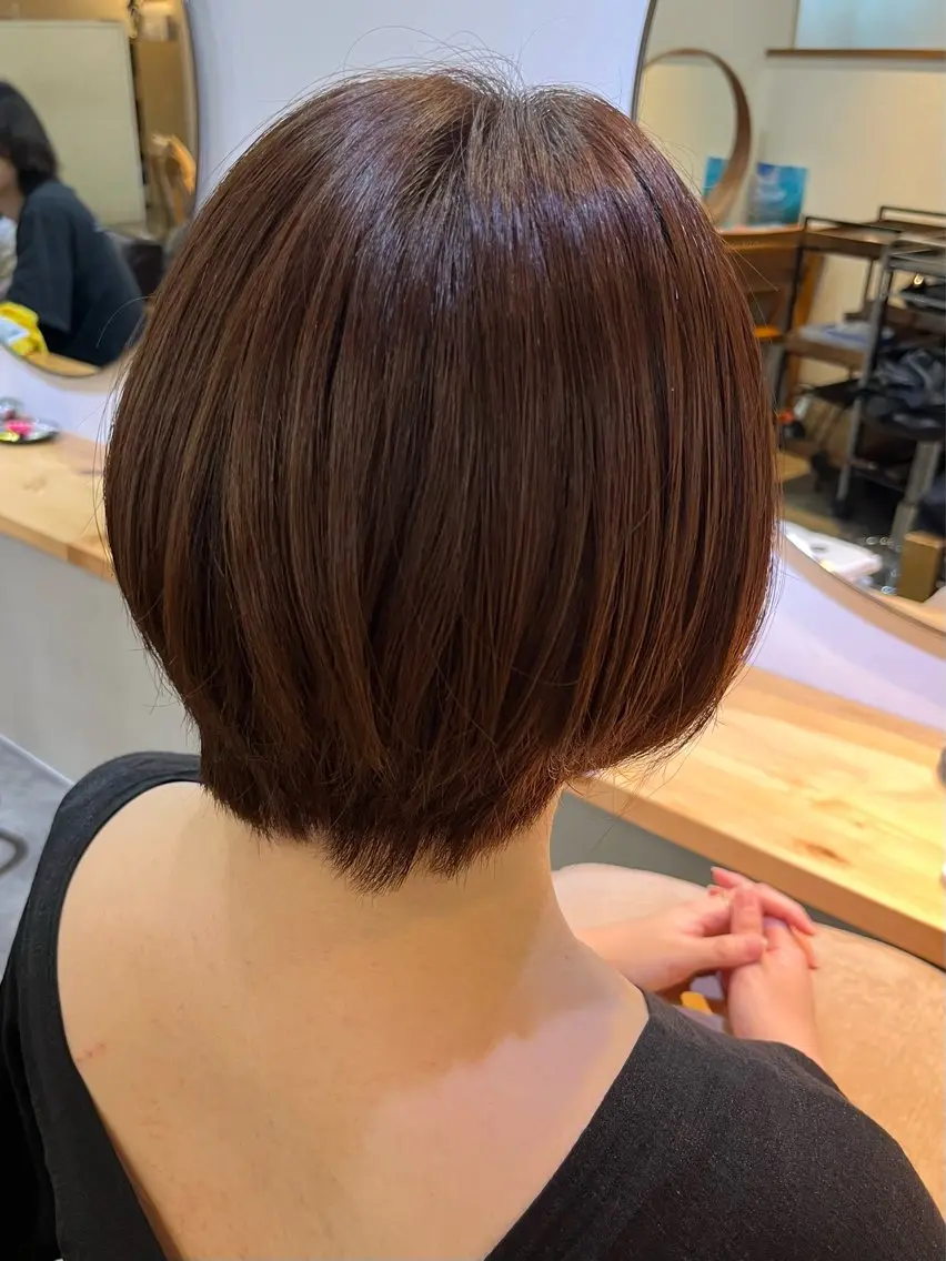 カラー ベージュカラー ココアベージュ ヘアカラー トリートメント 透明感ベージュ/ オリーブ/Miu🪽のヘアスタイル
