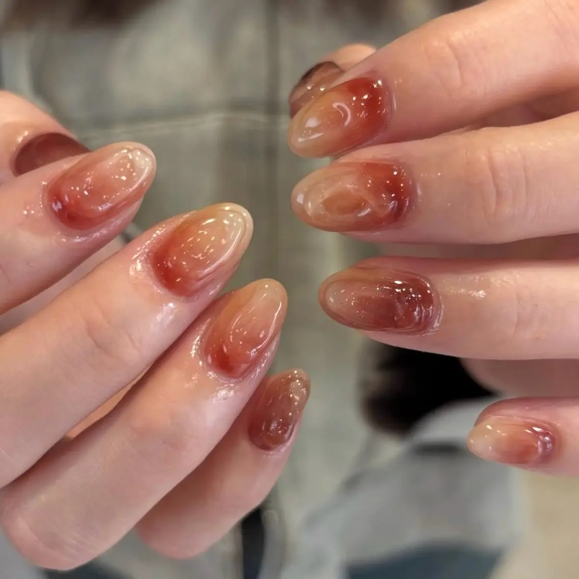ネイル ニュアンスネイル ショートネイル ハンドネイル nail salon linoのネイルデザイン