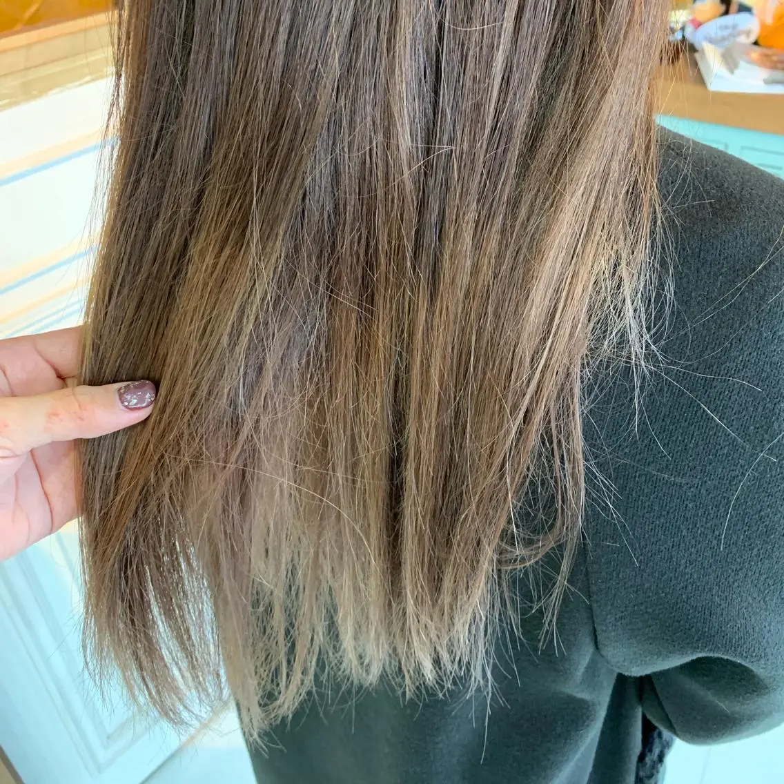 ロング カラー グレージュ ハイライトカラー ラベンダーカラー ハイライト ヘアカラー 👑満足度1000% 重村　春奈👑のヘアスタイル