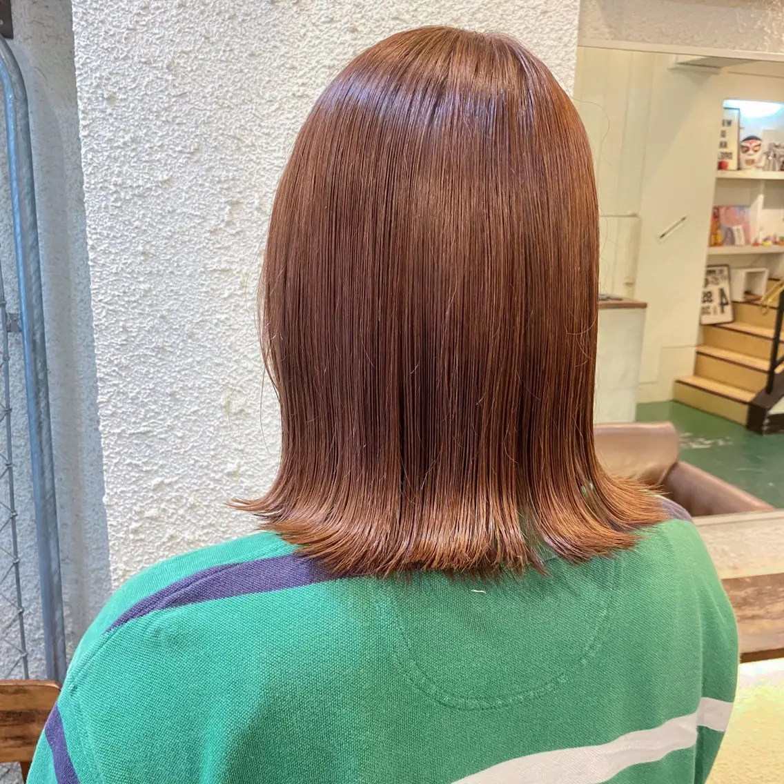 ミディアム カラー ブリーチ ブリーチなしカラー ヘアカラー トリートメント 暖色艶color / ボブ🦩Rioのヘアスタイル