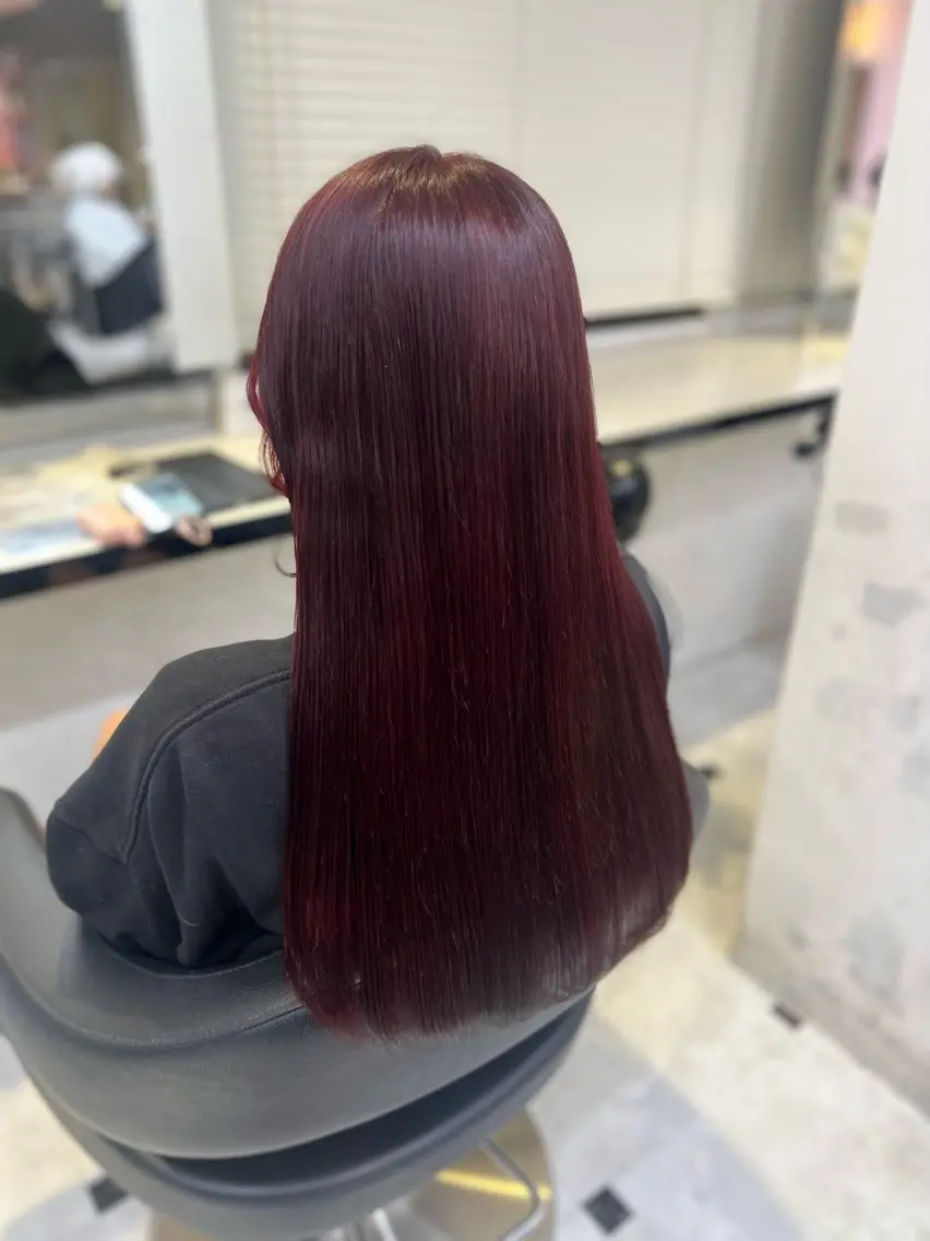 ロング カラー ヘアアレンジ 🥀レイヤー×ハイト ーントレンドヘア🥀のヘアスタイル