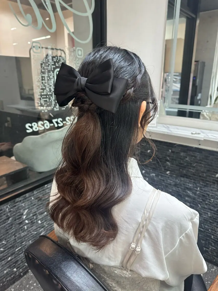ロング ヘアセット 髪質改善⭐️縮毛矯正 中野⭐️Rinaのヘアスタイル