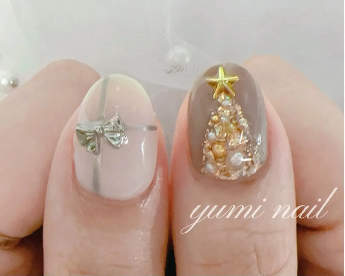 ネイル 𝐲𝐮𝐦𝐢🎀 長さ出しデザイン専門のネイルデザイン