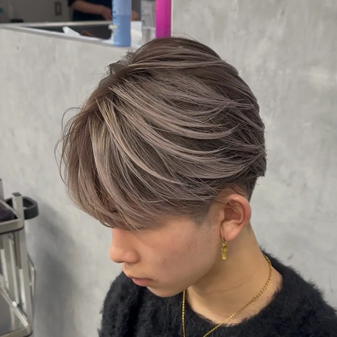 カラー メンズ ヘアカラー アクティブショート/ メンズブリーチカラーのヘアスタイル