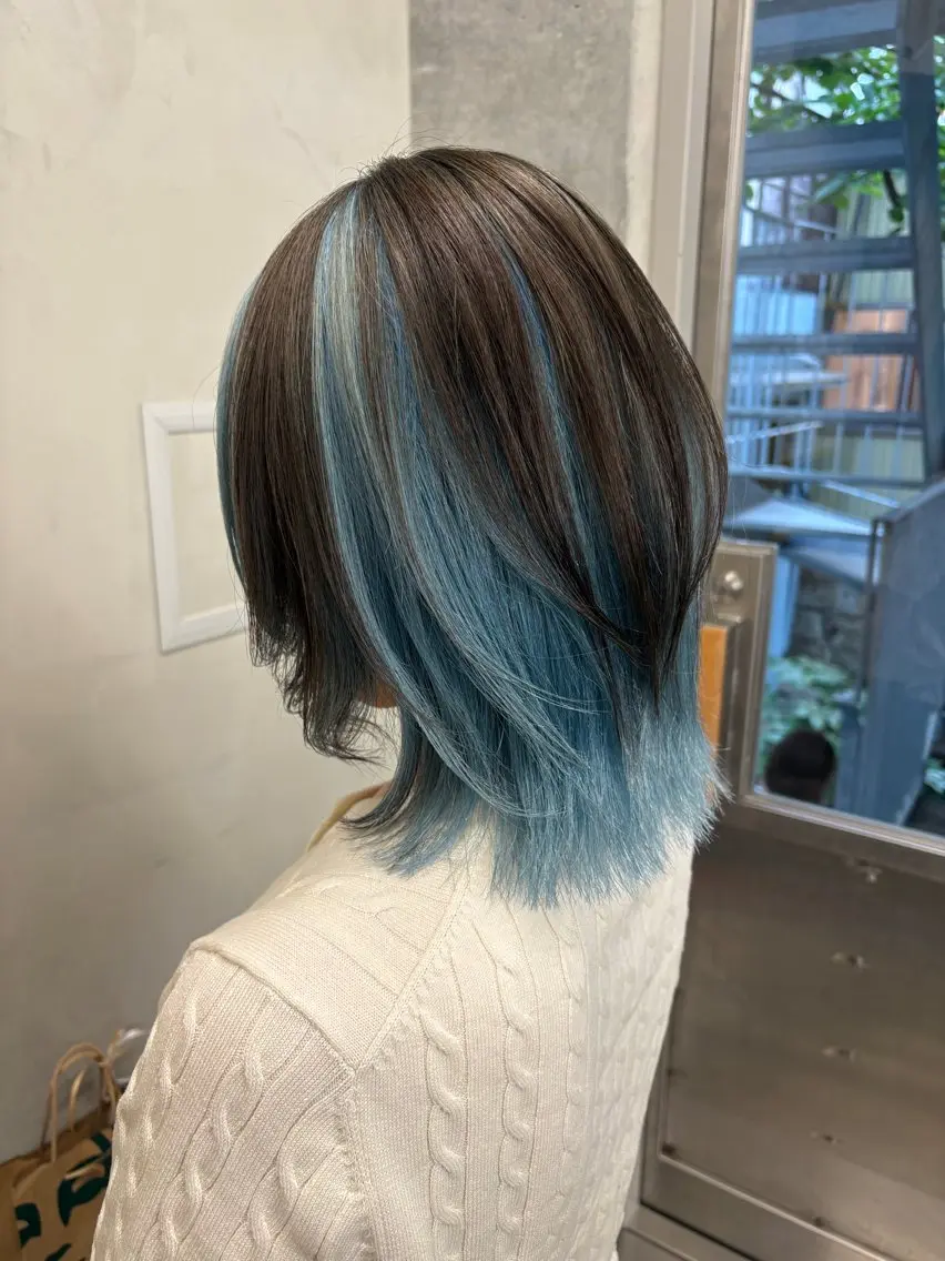 ミディアム カラー カット ヘアカラー トリートメント yuuna/ レイヤーカット🎀のヘアスタイル