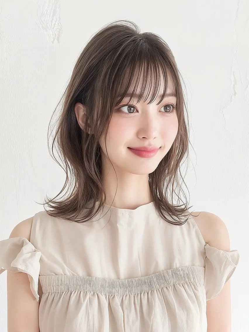 ミディアム くびれヘア 髪質改善 似合わせカット カット ヘアカラー トリートメント ♦️髪質改善♦️ 【CHERIM】福島のヘアスタイル