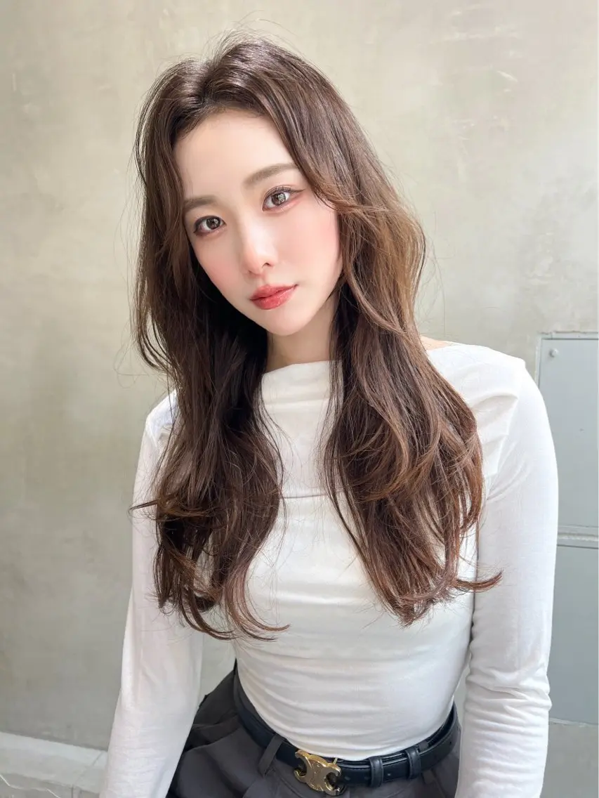 ロング カラー ヘアカラー トリートメント ヘッドスパ サラサラ美髪へ✨ RIKUTOのヘアスタイル