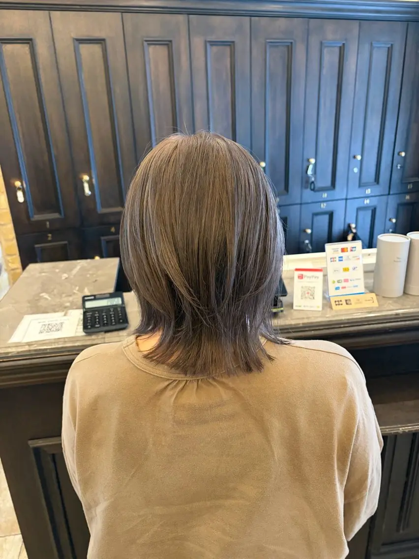 ミディアム カット ヘアカラー トリートメント Monan 新宿店のヘアスタイル