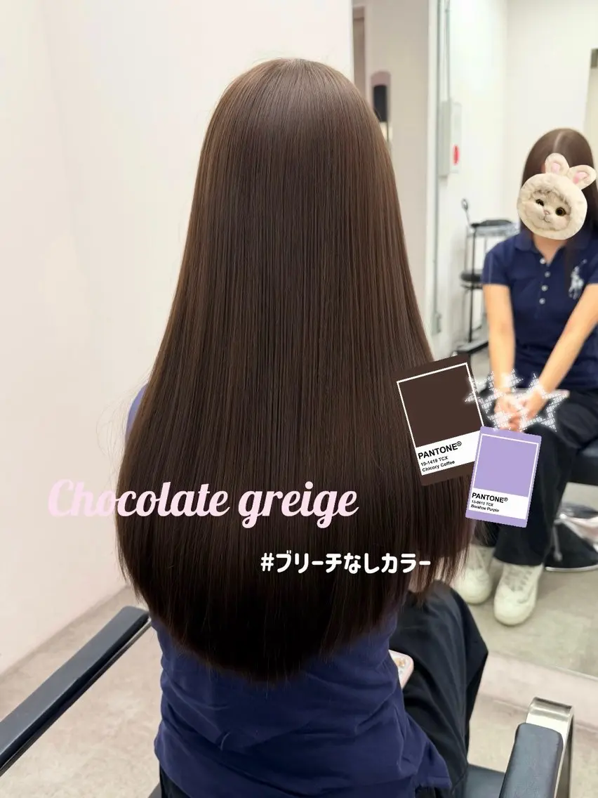 ロング カラー ブリーチ ブラウンカラー ショコラブラウン ショコラグレージュ 透明感カラー ヘアカラー トリートメント 【店長】 Mahiroのヘアスタイル